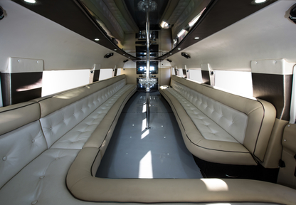 Luxury party car interior